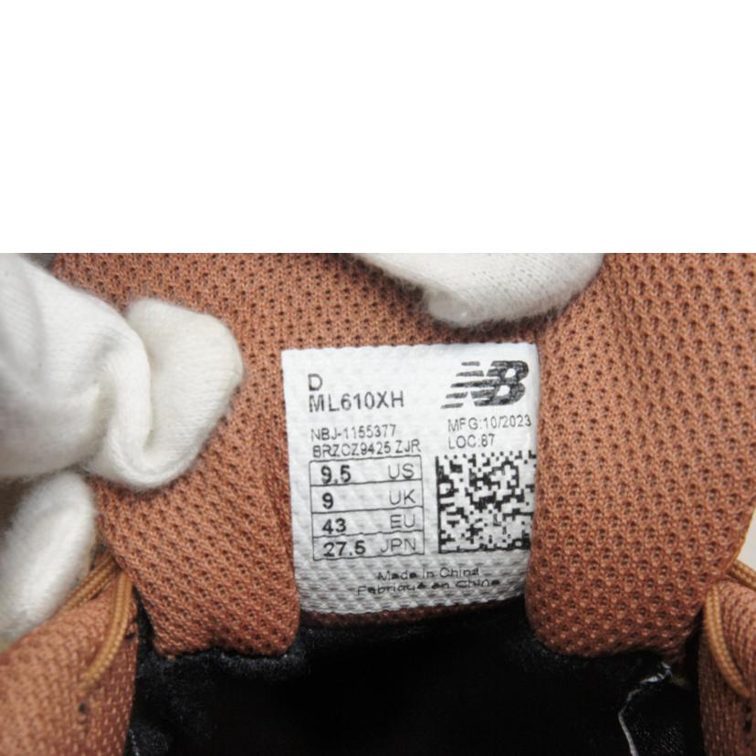 New Balance/GTXファブリックスニーカー/ML610XH//SAランク/92