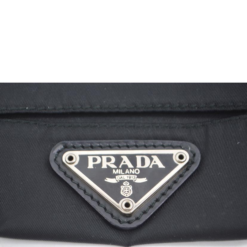 PRADA プラダ/テスートナイロンポケットティッシュケース／ネロ/MV1//25/ABランク/89