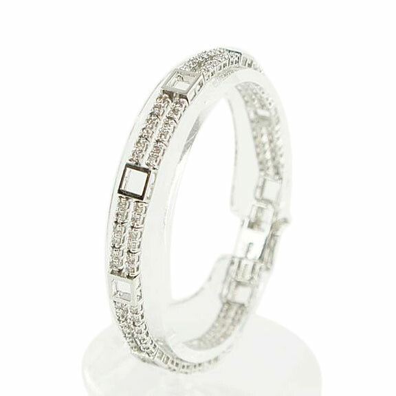 K18WGダイヤブレス2．00//ABランク/64