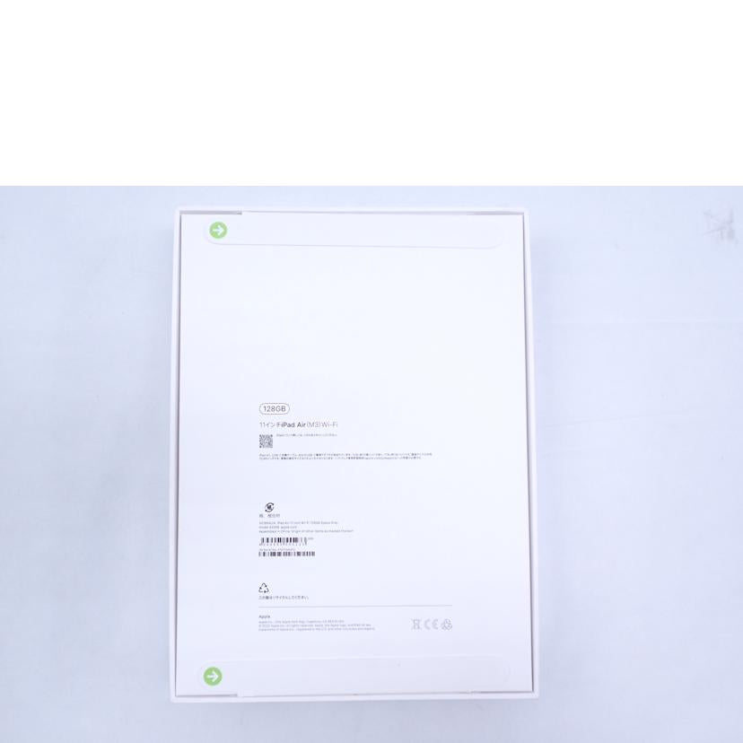 Apple Apple/iPad　Air　11インチ　128GB　M3/MC9W4J/A//F7XY13H4Y2/Sランク/62