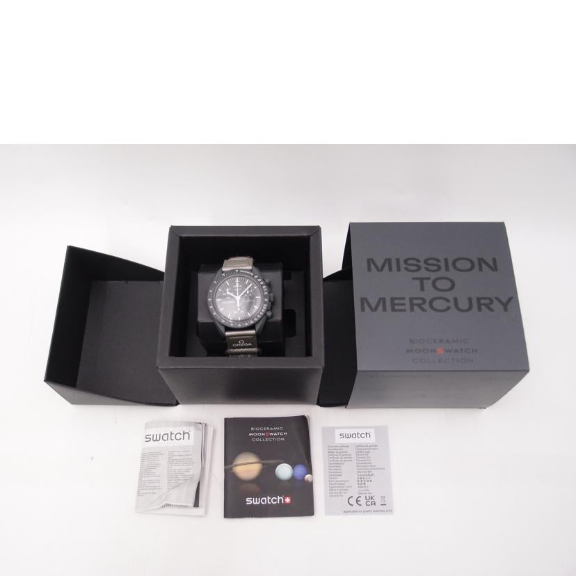 OMEGA×swatch オメガ×スウォッチ/ムーンスウォッチ／MISSION　TO　MERCURY／クォーツ/S033A100//Aランク/69