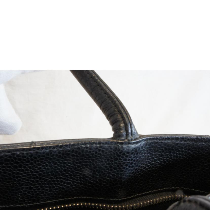 CHANEL シャネル/キャビアスキン復刻トートブラックSV金具/A01804//856****/Aランク/92