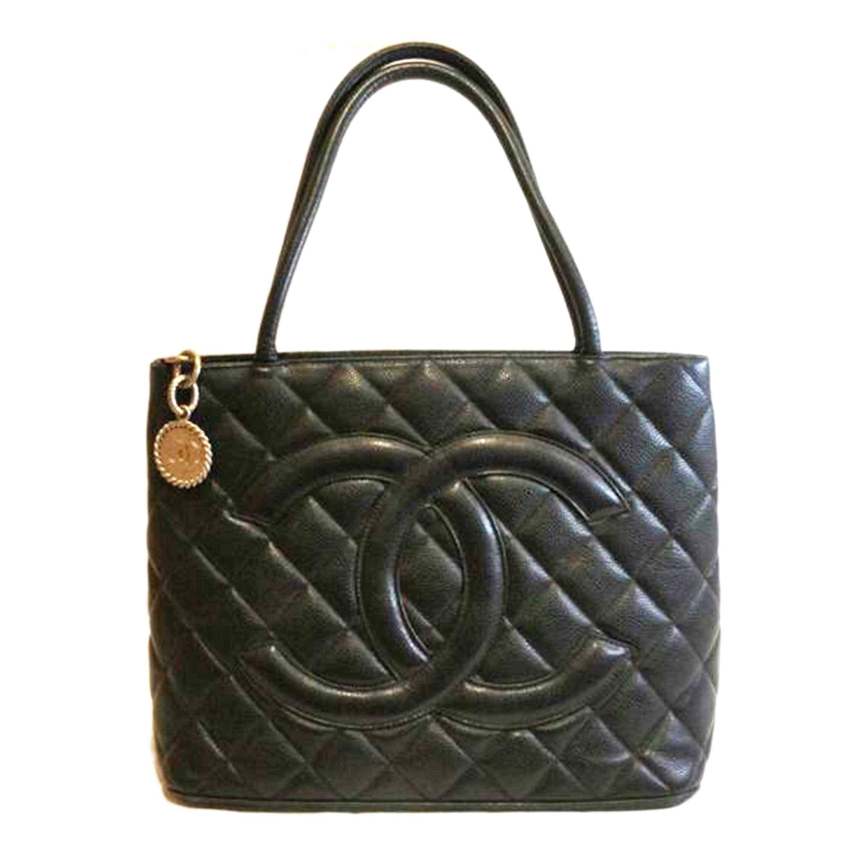 CHANEL シャネル/キャビアスキン復刻トートブラックSV金具/A01804//856****/Aランク/92