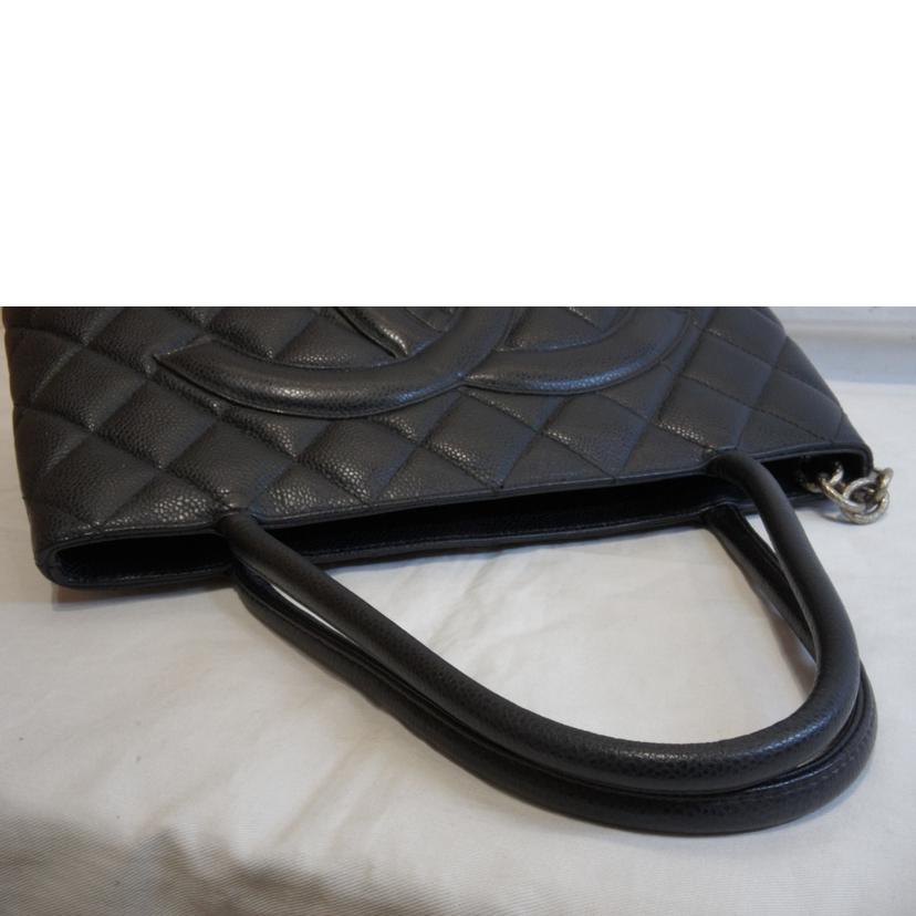 CHANEL シャネル/キャビアスキン復刻トートブラックSV金具/A01804//856****/Aランク/92
