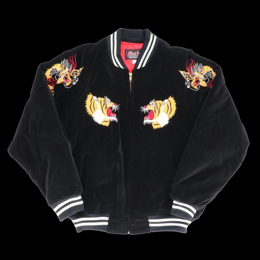 Shoot　one/90＇s／スカジャン／スーベニアジャケット／虎／刺繍／ベロア//ABランク/85