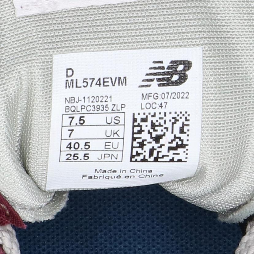 new　balance　 ニュ－バランス/new　balance　／ML574　EVM/ML574EVM//25.5cm/ABランク/03