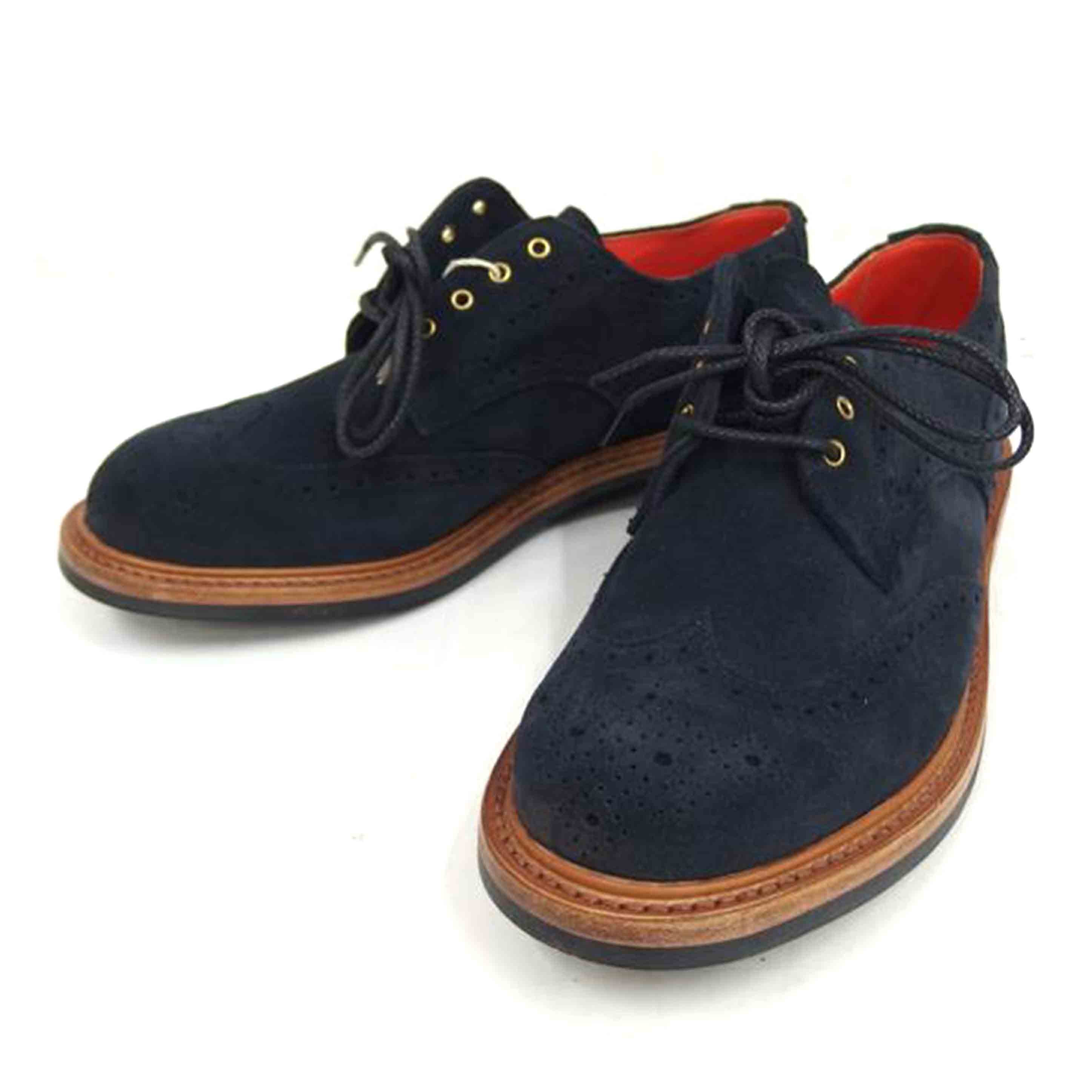 Trickers Trickers/スエードシューズ/ウイングチップ/紺//ｻｲｽﾞ8/ABランク/82