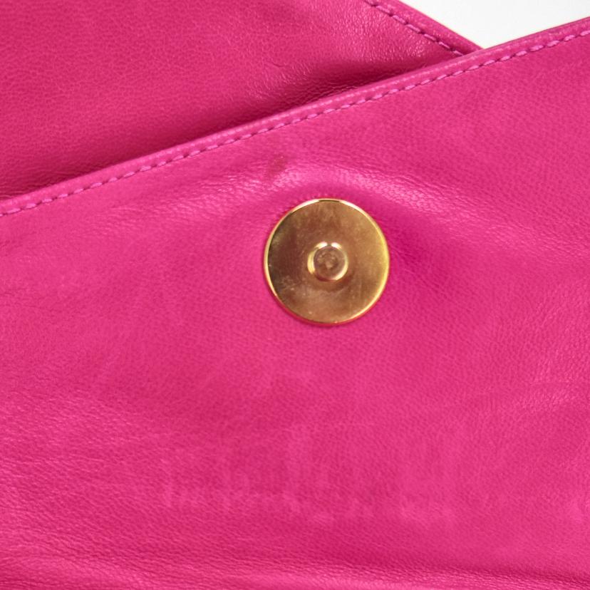 CHANEL シャネル/G金具／チェーンショルダー／キャンバス／ピンク　//129****/Bランク/84