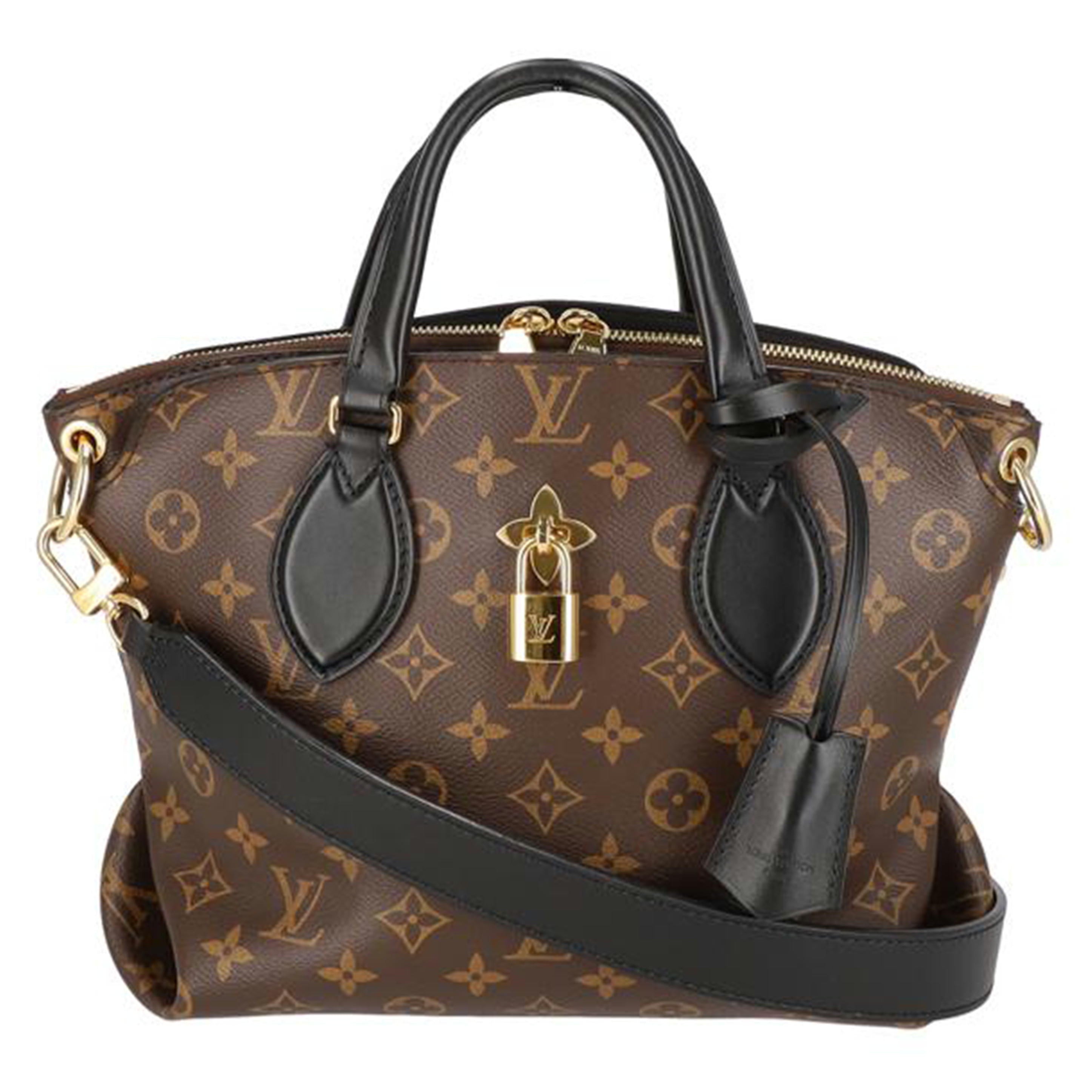 LOUIS　VUITTON ルイ・ヴィトン/フラワージップドトートPM／モノグラム／ノワール/M44351//MI1***/Aランク/09