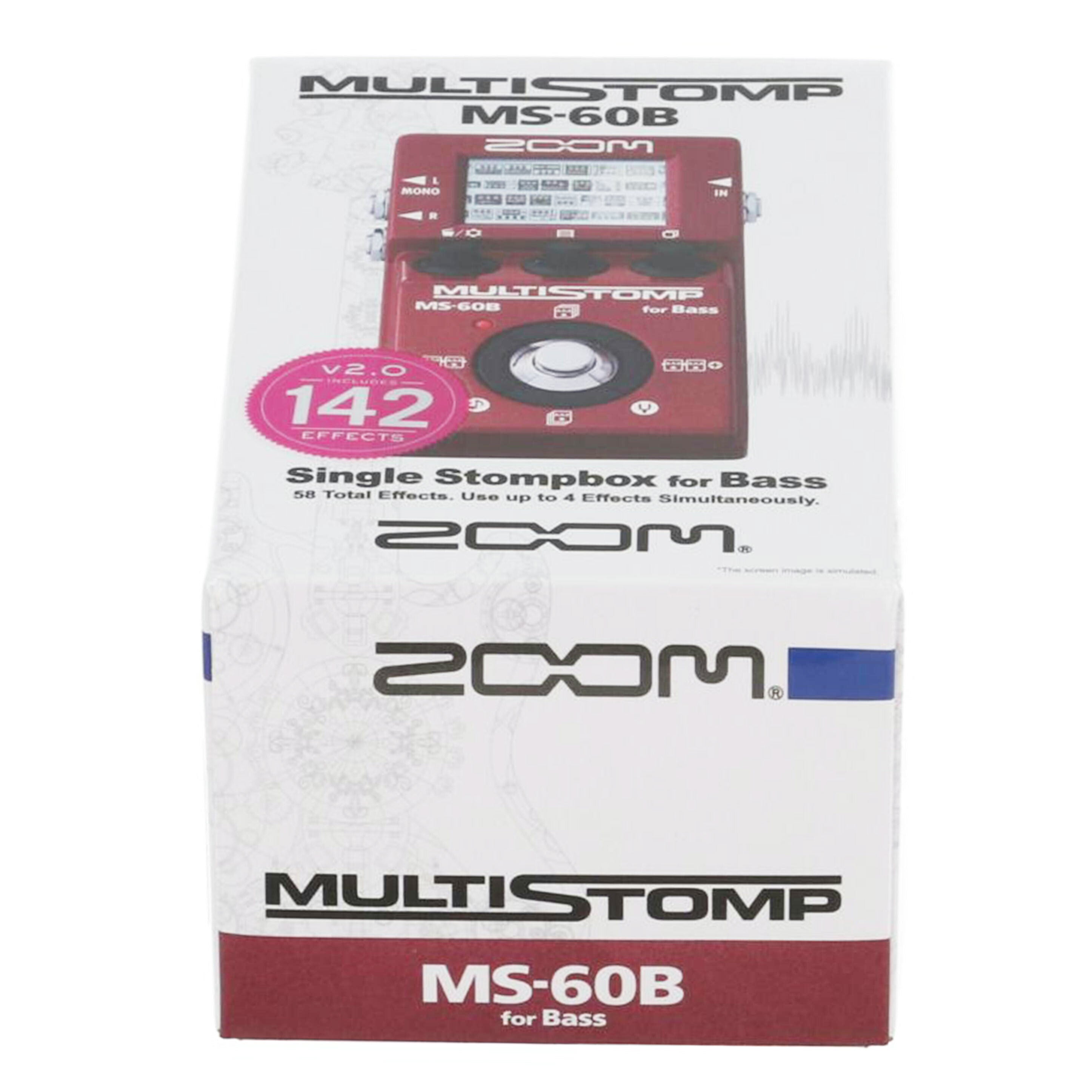 ZOOM ズーム　/ベース用マルチエフェクター/MS-60B V2.0//052920/Sランク/81