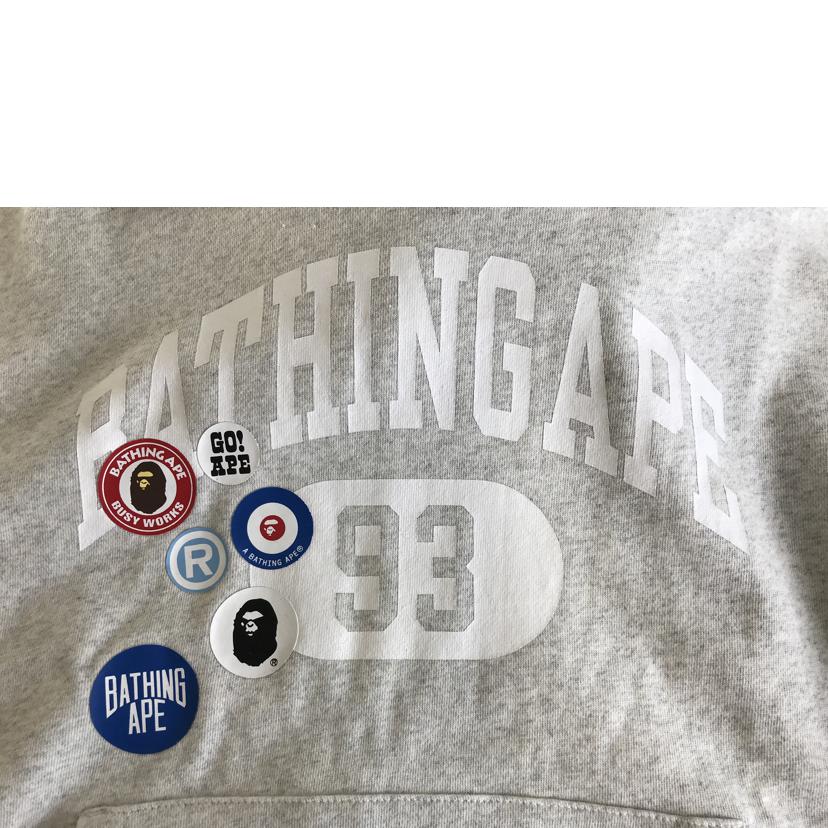 A　BATHING　APE アベイシングエイプ/ロゴパッチ　パーカー/001PPＨ801012Ｍ//Bランク/51