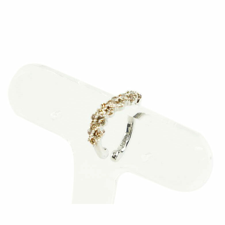 Pt950ダイヤイヤーカフス0．20//ABランク/64