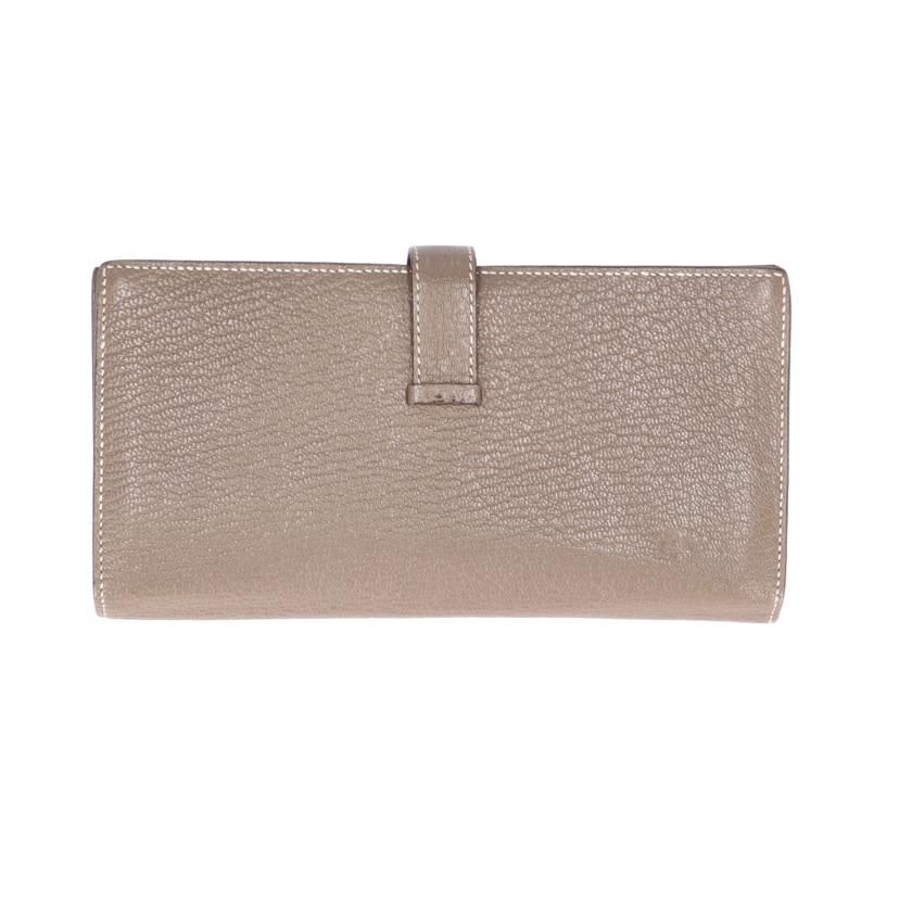 HERMES エルメス/ベアンスフレ／エトゥープ／シェーブル／ゴールド金具//Bランク/75