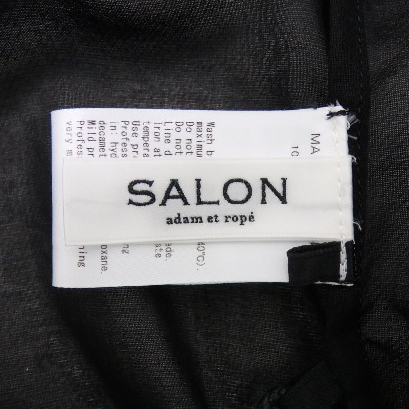 SALON　adam　et　rope サロンアダムエロペ/シアーギャザージップブルゾン　ブラック/SHL35120A//Aランク/77