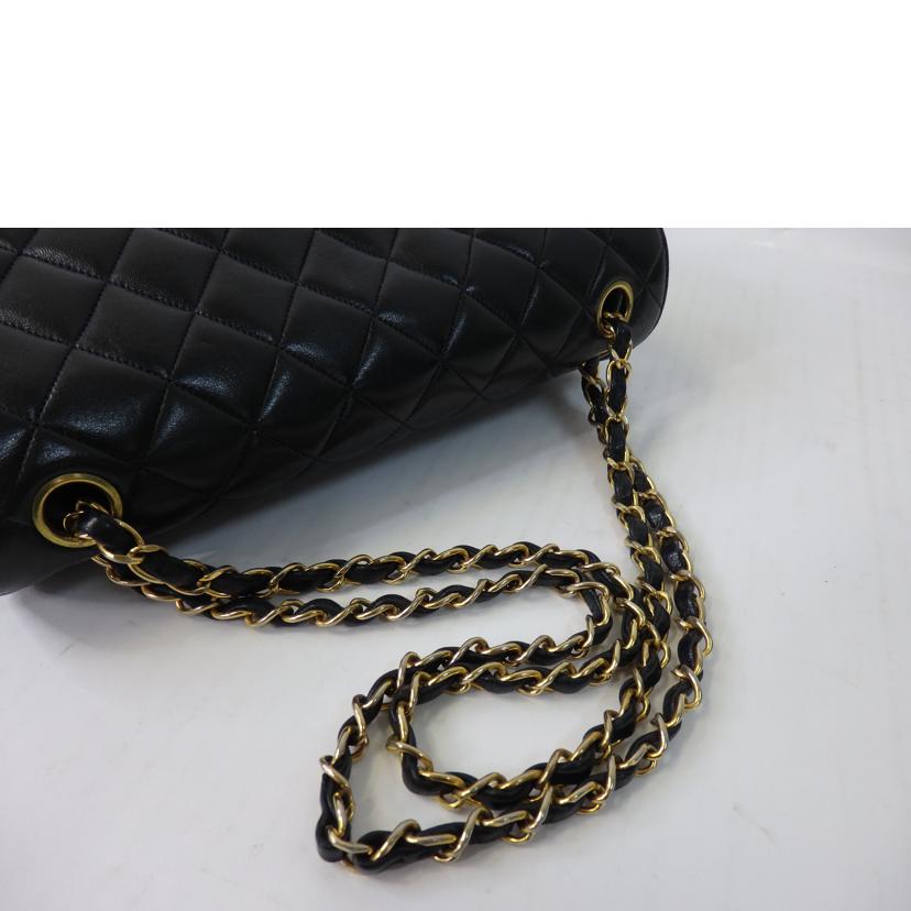 CHANEL シャネル/マトラッセ／ダブルフラップ25チェーンショルダー／黒／ゴールド金具/A01112//297****/ABランク/84