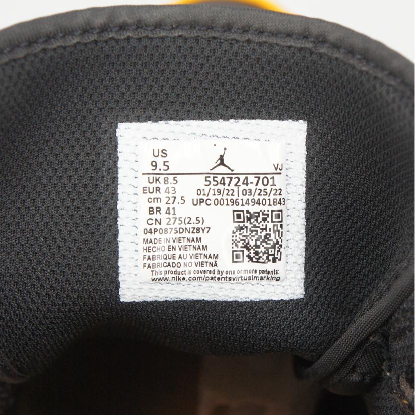 NIKE NIKE/AIR　JORDAN1　MID　＂TAXI＂/554724-701//27.5cm/ABランク/41