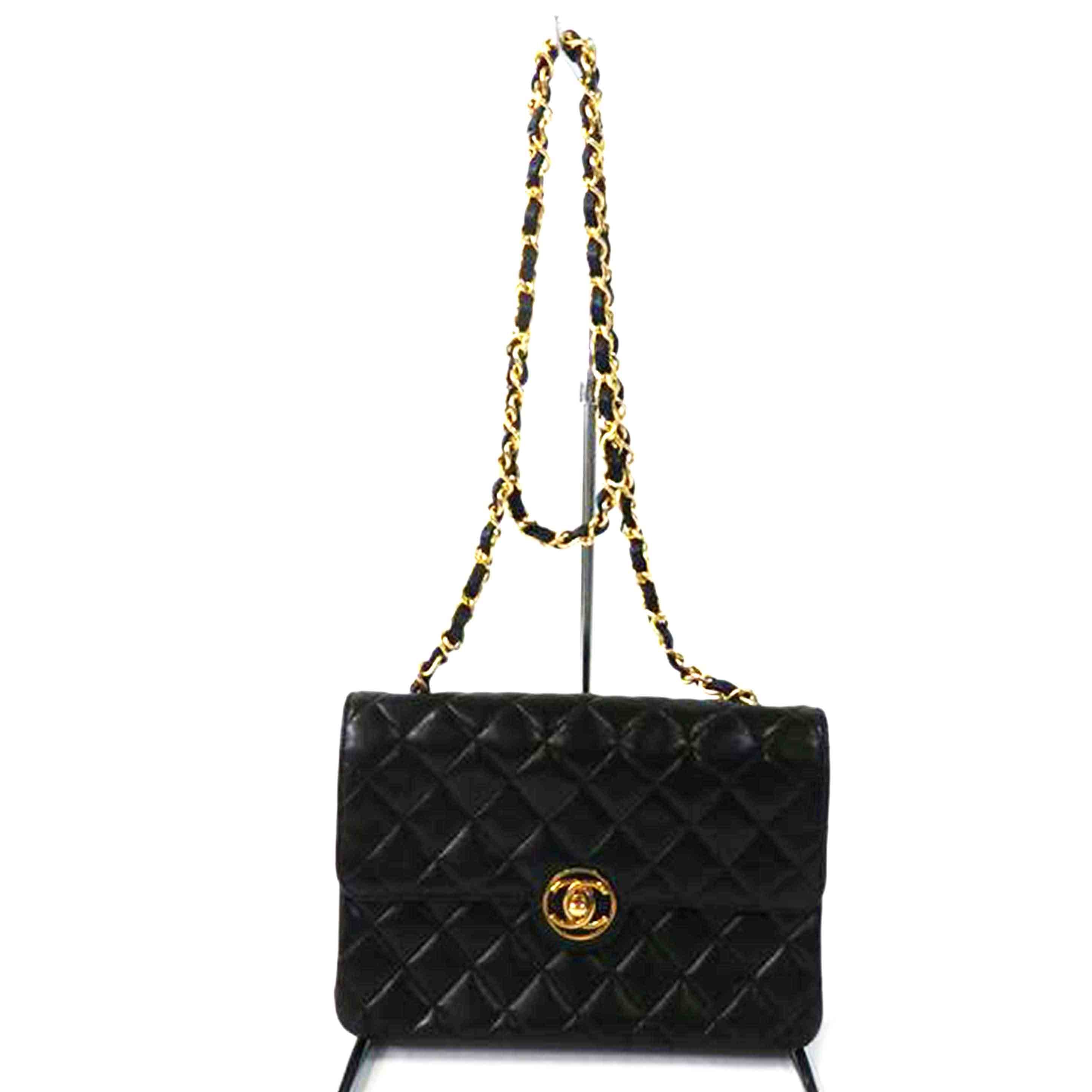 CHANEL シャネル/サークルココマーク／マトラッセショルダーバッグ／黒／ゴールド金具//327****/ABランク/84