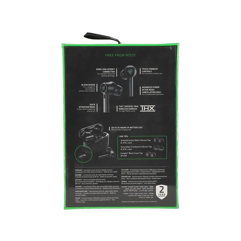 Razer/Hammerhead　True　Wireless　PRO/RZ12-03440100-R3G1//232140E03300134/Sランク/85