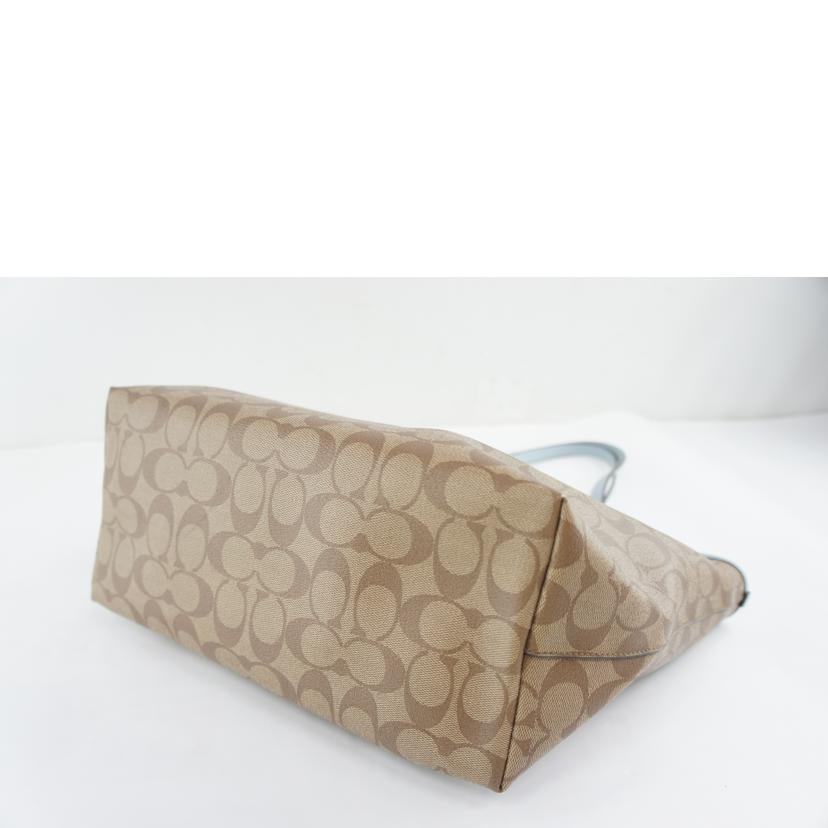 COACH コーチ/シグネチャー／トートバッグ／ベージュ／ブルー/F58292//D18**/ABランク/64