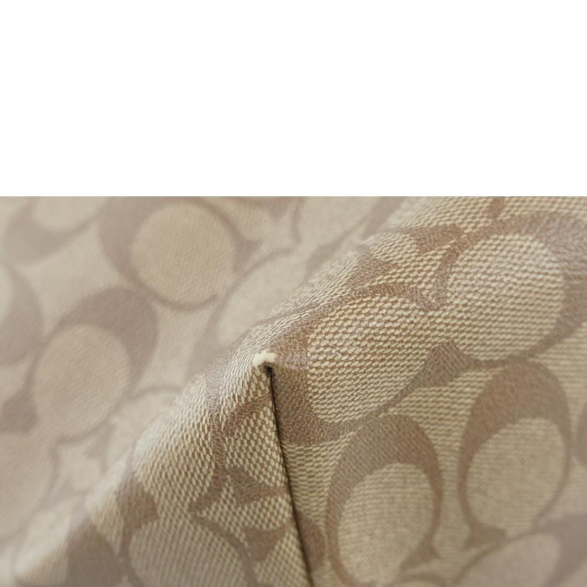 COACH コーチ/シグネチャー／トートバッグ／ベージュ／ブルー/F58292//D18**/ABランク/64