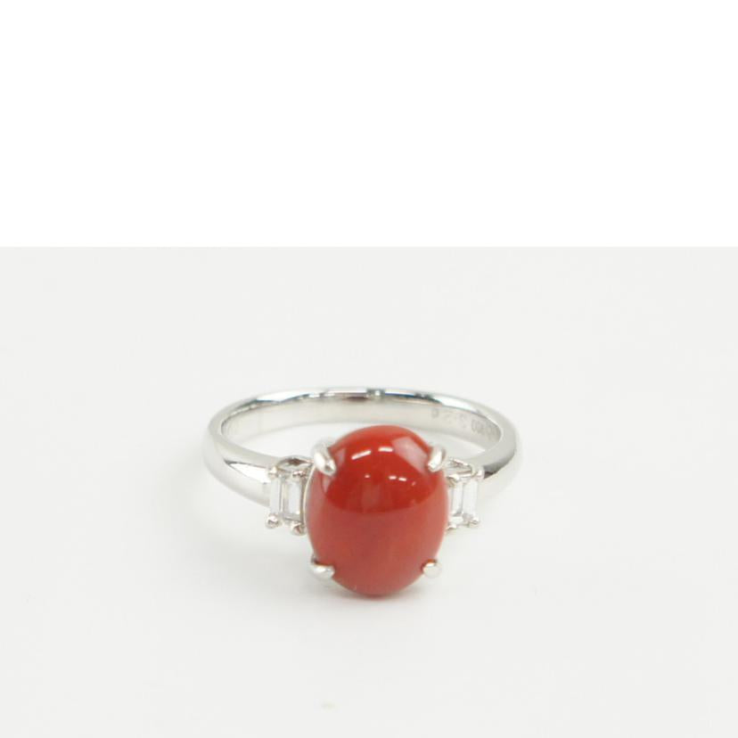 Pt900サンゴダイヤR3．20＃15//ABランク/64