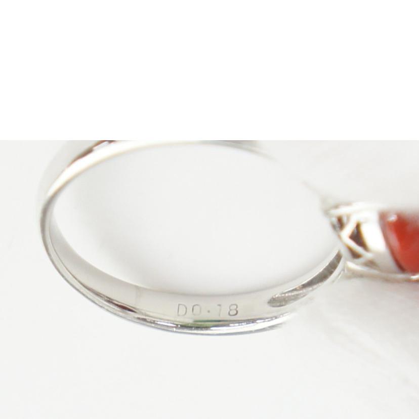 Pt900サンゴダイヤR3．20＃15//ABランク/64