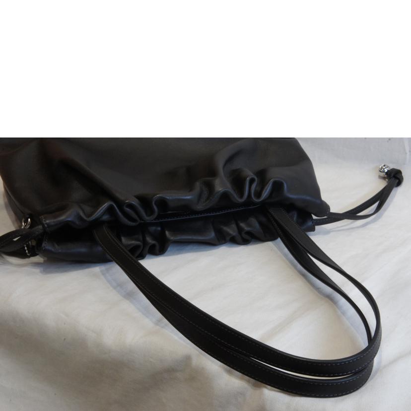 COACH/レザーバケットトートブラックSV金具/CV947//C25**/SAランク/92