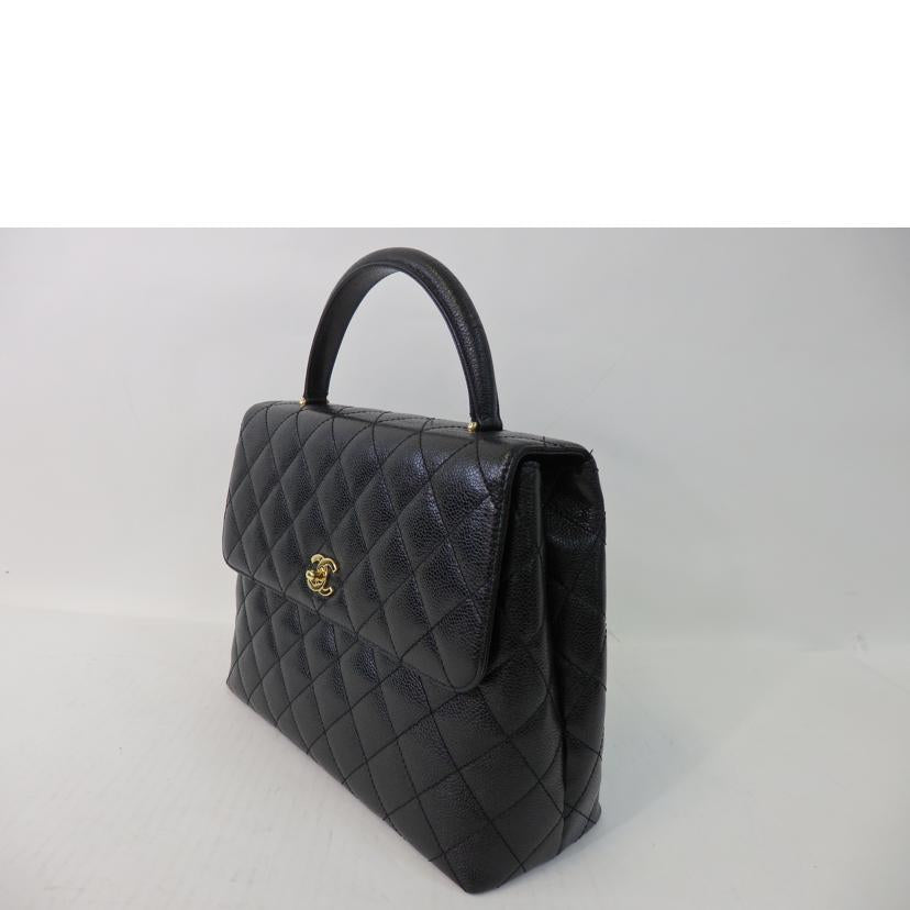 CHANEL シャネル/マトラッセココマークハンドバッグ／キャビアスキン／黒／ゴールド金具/A12397//637****/Aランク/84