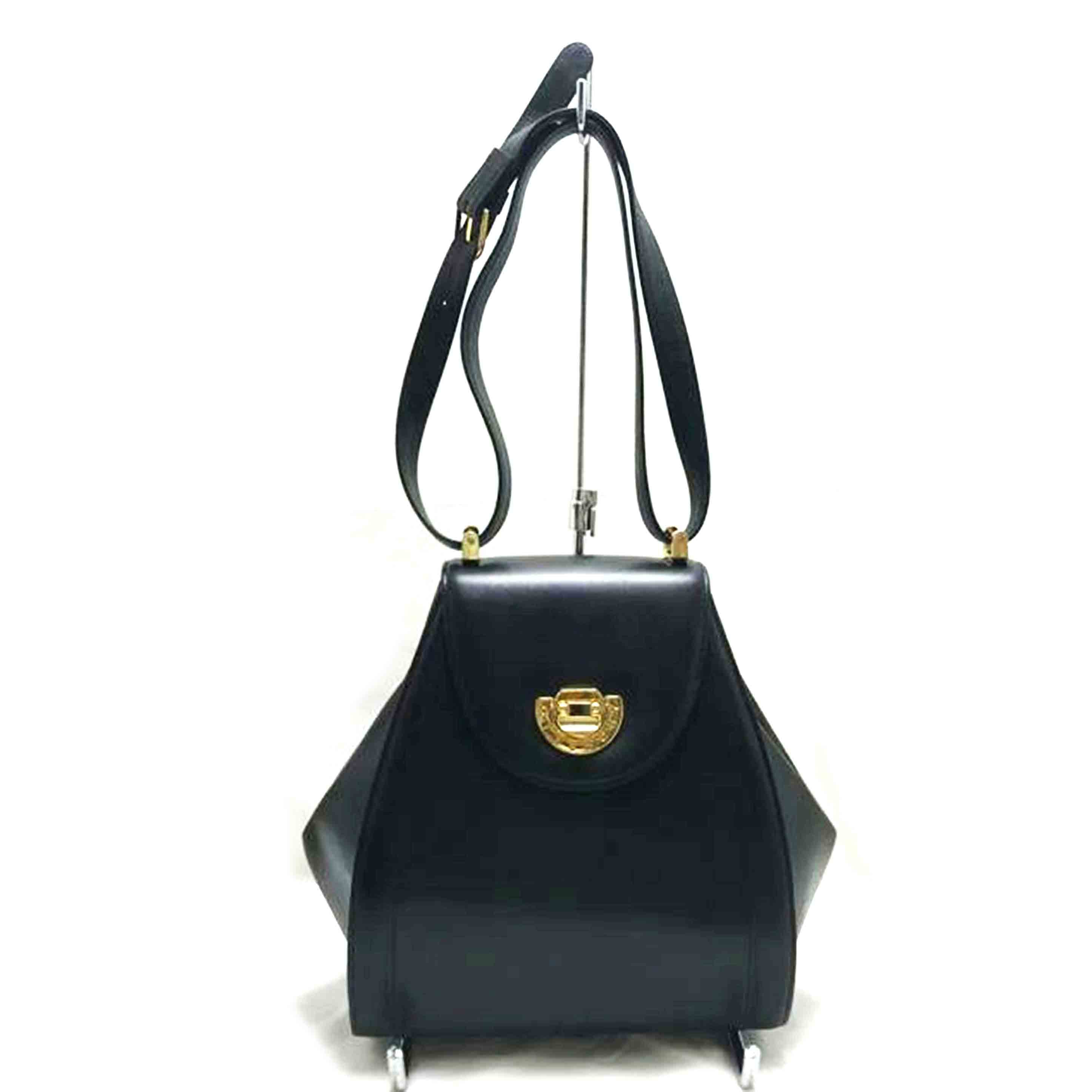 GIVENCHY ジバンシー/ヴィンテージ レザーショルダーバック//Bランク/51
