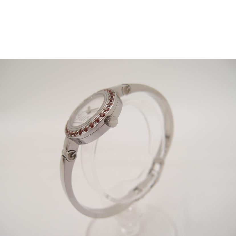 GUCCI グッチ/Gサークル・バングルウォッチ／ガーネット／クオーツ/YA105534//116*****/Aランク/69
