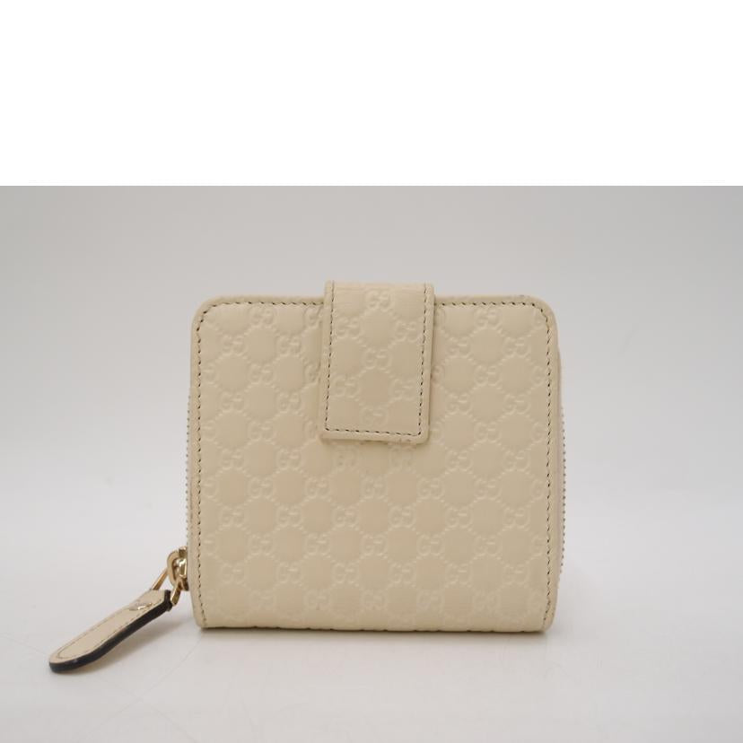 GUCCI グッチ/マイクログッチシマ二つ折り財布／クリーム/449395//525***/Aランク/69