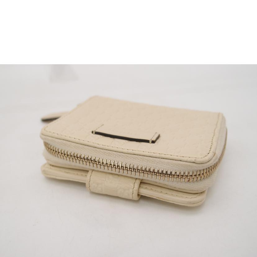 GUCCI グッチ/マイクログッチシマ二つ折り財布／クリーム/449395//525***/Aランク/69