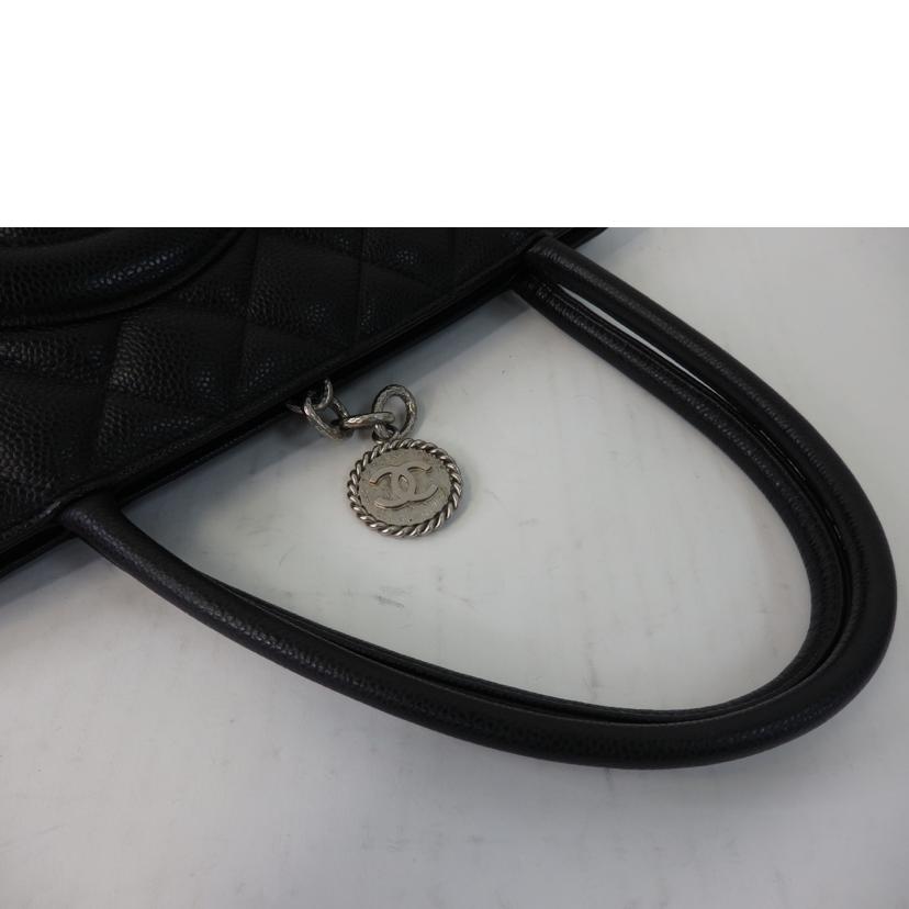 CHANEL シャネル/キャビアスキン復刻トート／黒／シルバー金具/A01804//763****/ABランク/84