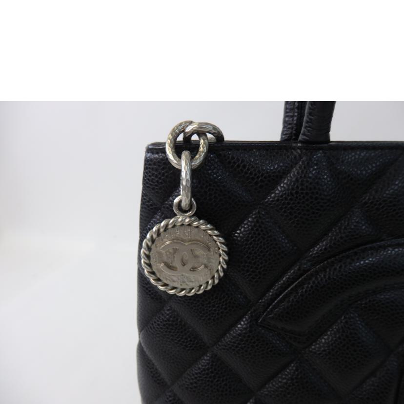 CHANEL シャネル/キャビアスキン復刻トート／黒／シルバー金具/A01804//763****/ABランク/84