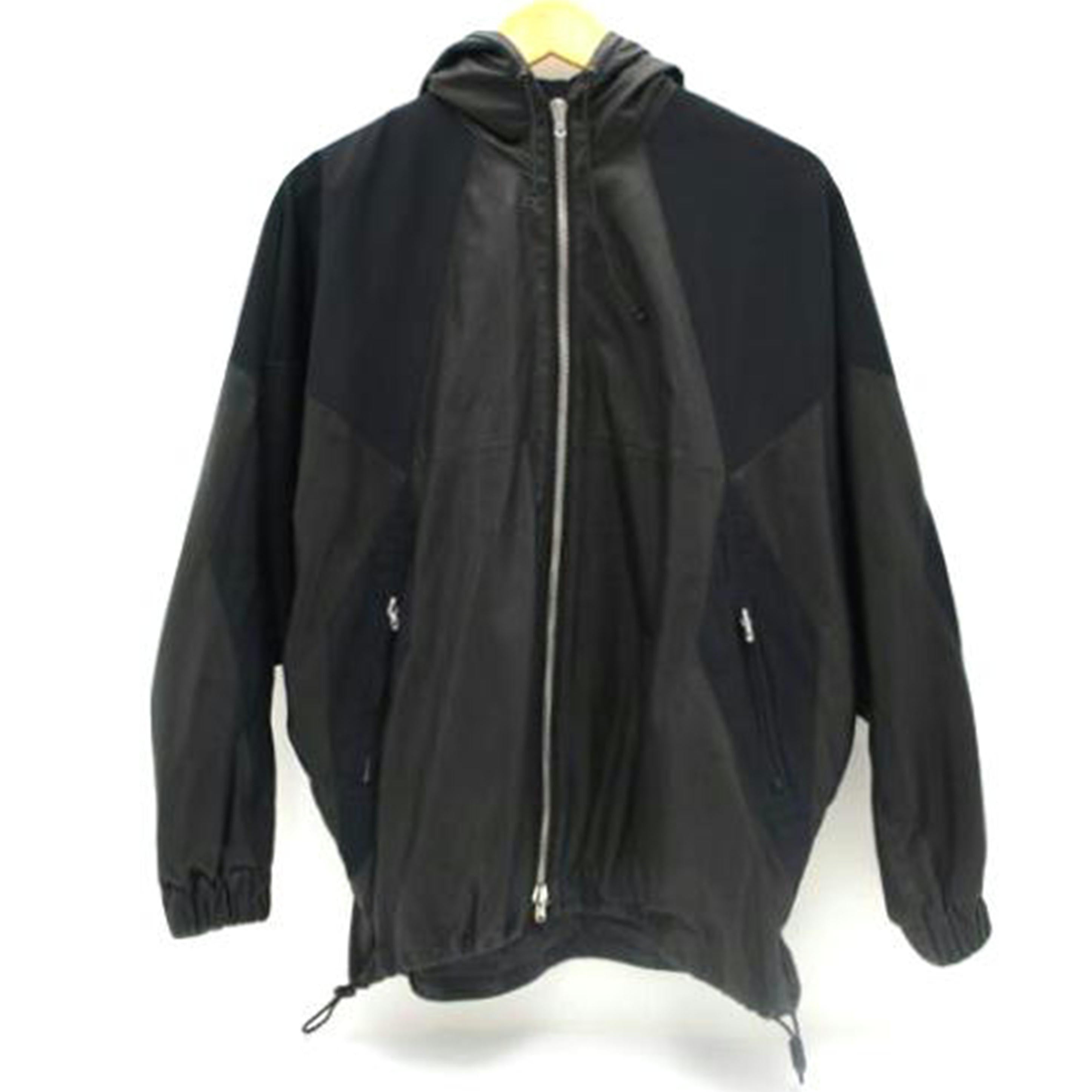 efilevol エフィレボル/efilevol　レザー　切替　ジップアップ　パーカー　BK//ABランク/78