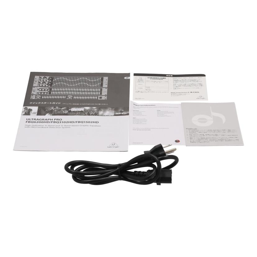 BEHRINGER ベリンガー /グラフィックイコライザー/FBQ1502HD//S1500252B3R/Bランク/88