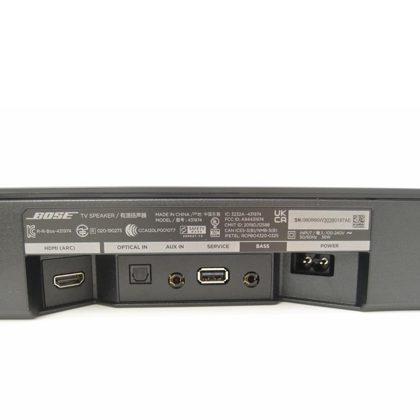 BOSE ボーズ/BOSE　TV　Speaker/431974//080866W30380187AE/Aランク/69