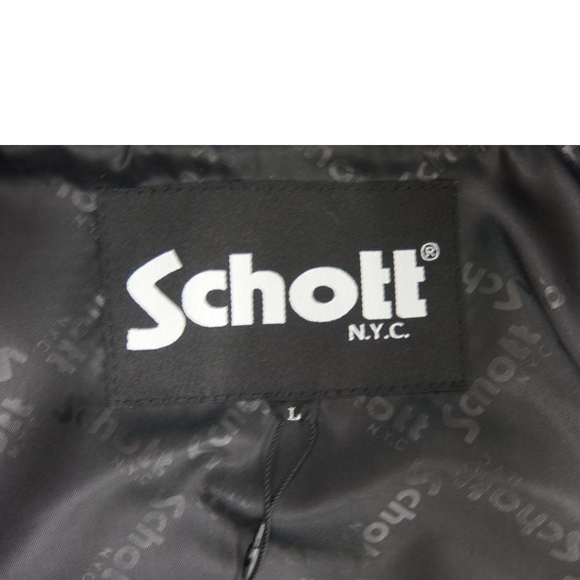 Schott ｼｮｯﾄ/Schott　フルレザースタジャン／ライトブルー/3121032//ABランク/82