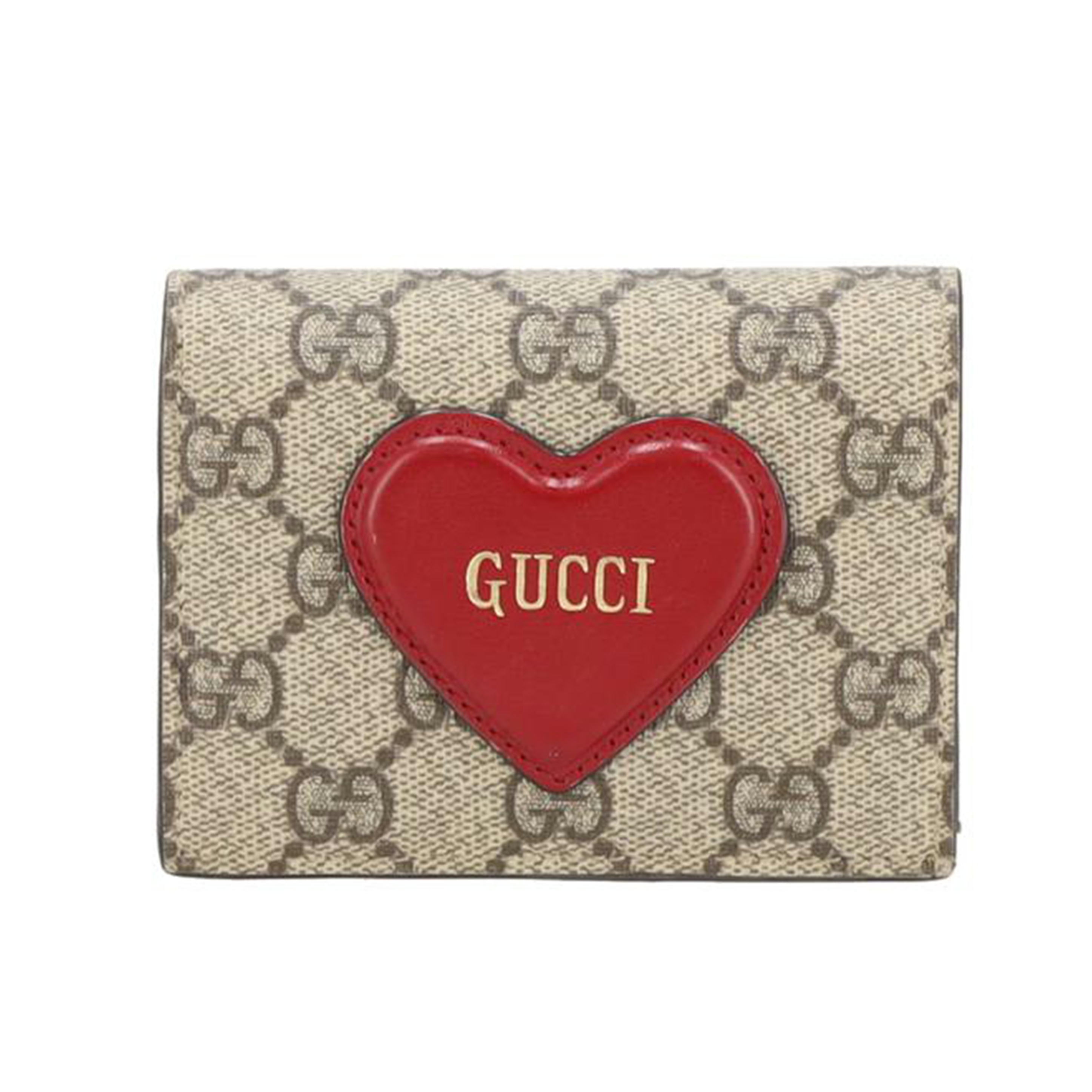 GUCCI グッチ/GUCCI コンパクトウォレット ハートモチーフ GGスプリーム/648848//041*/Bランク/19