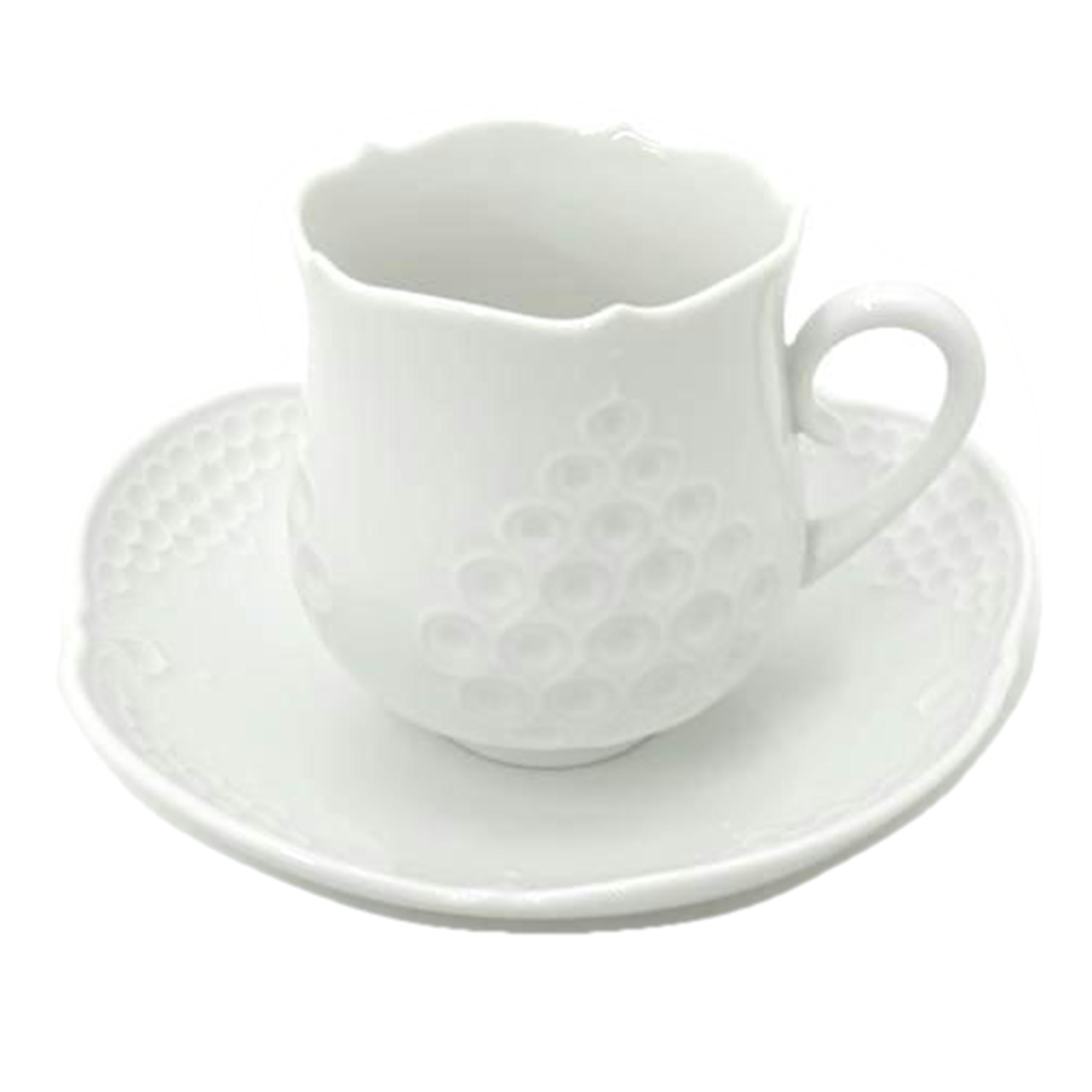 マイセン マイセン/マイセン　ホワイトレリーフ　カップ＆ソーサー//Aランク/69