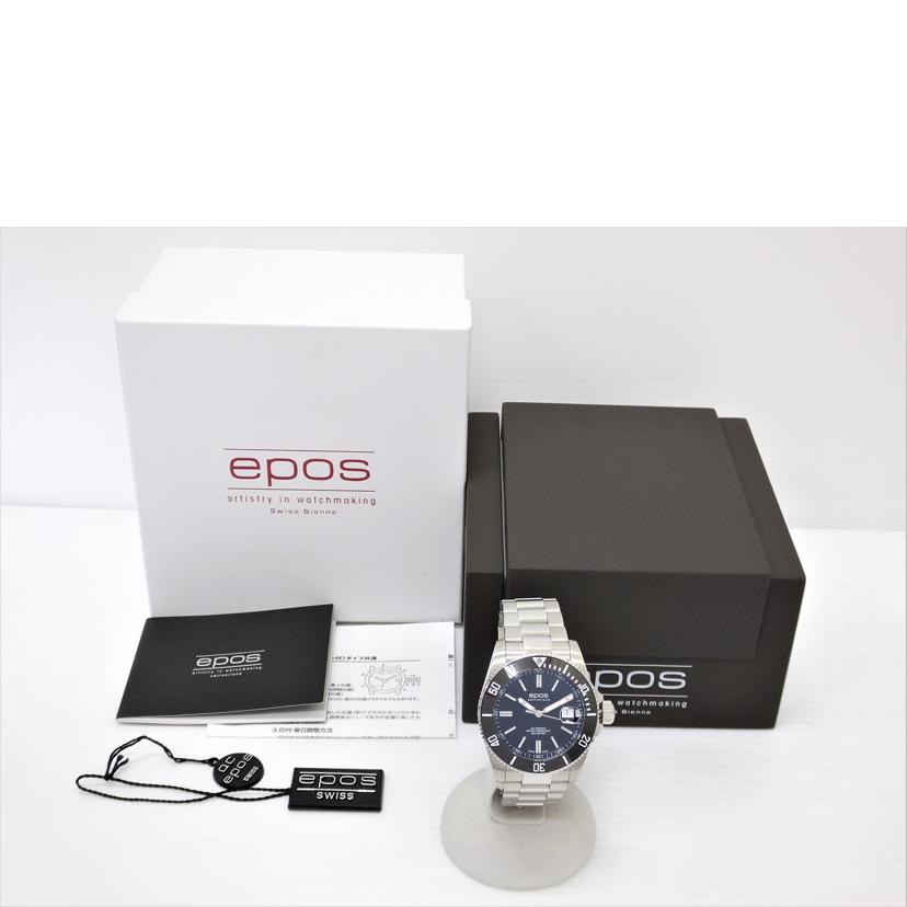 epos エポス/スポーティブダイバー／500m／メンズ自動巻き/3504BK//015**/SAランク/88