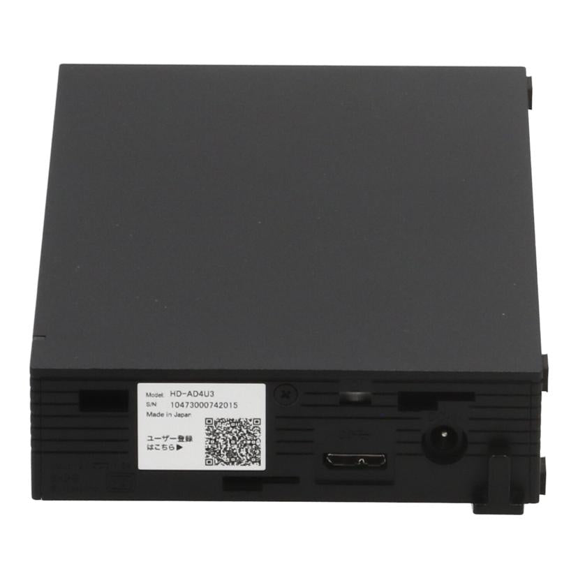 BUFFALO バッファロー　/外付けHDD　4TB/HD-AD4U3//10473000742015/Bランク/62