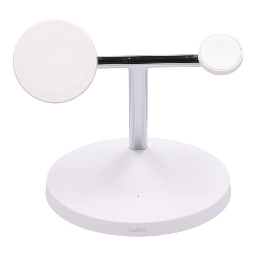 Belkin ベルキン　/MagSafe対応3－in－1ワイヤレス充電器15W/WIZ017DQWH//52B10F68C79513/Bランク/85