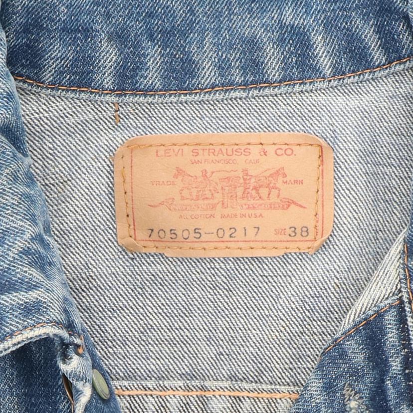 LEVIS リーバイス/60＇s／70505／BIGE／ボタン裏0／希少／USA製/70505-0217//38/ABランク/82