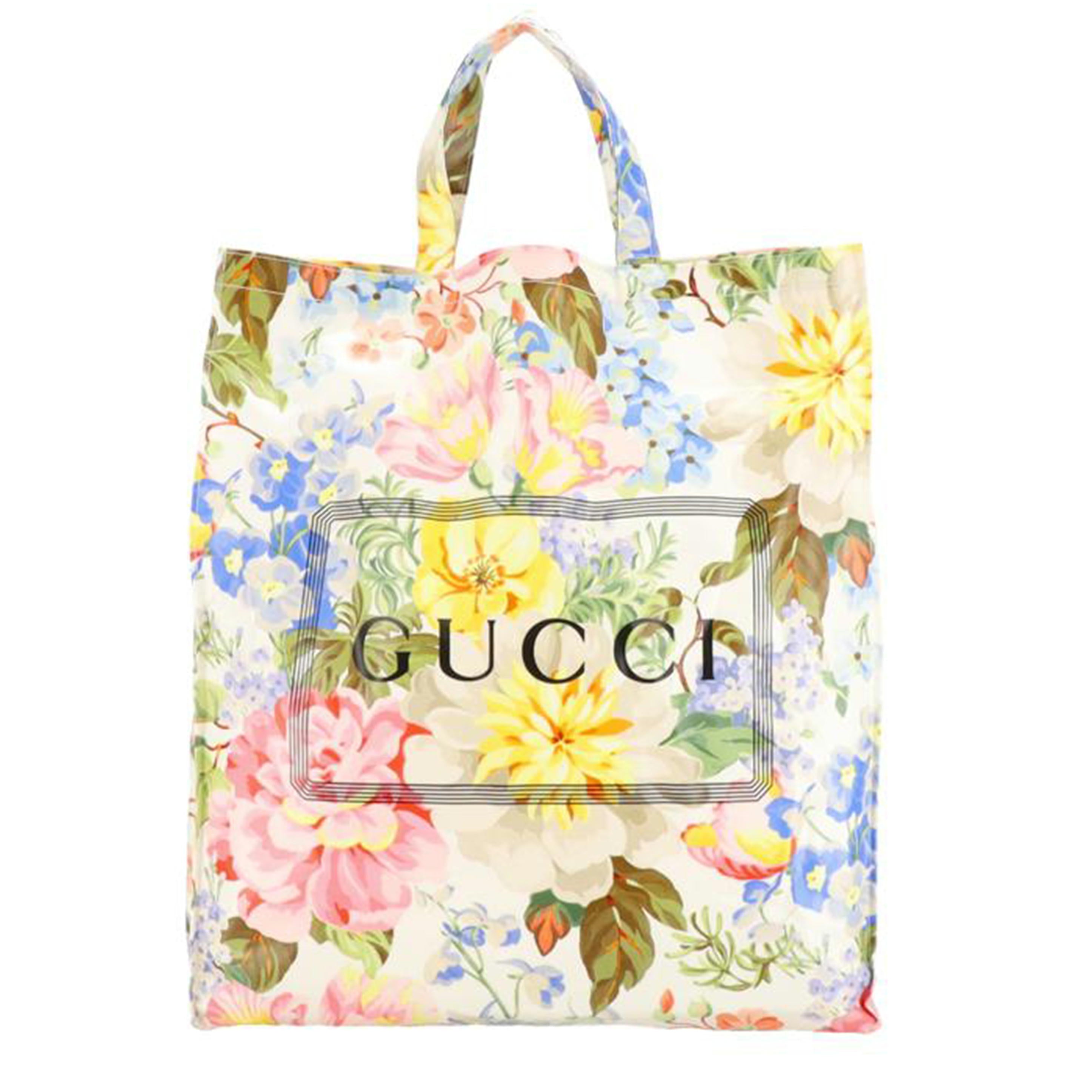 GUCCI グッチ/PVCトートバッグ/フラワー/575140//467***/ABランク/85