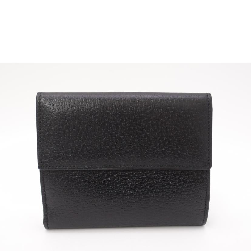 GUCCI グッチ/Wホック二つ折り財布／ブラック/035.2031//209*/Aランク/69