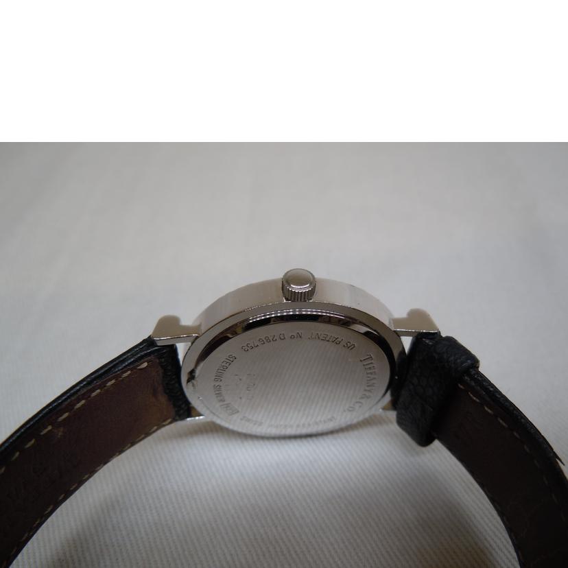 TIFFANY＆CO ティファニー/アトラスウォッチクォーツ/レザーベルト/925SV/M0640//12-***/ABランク/92