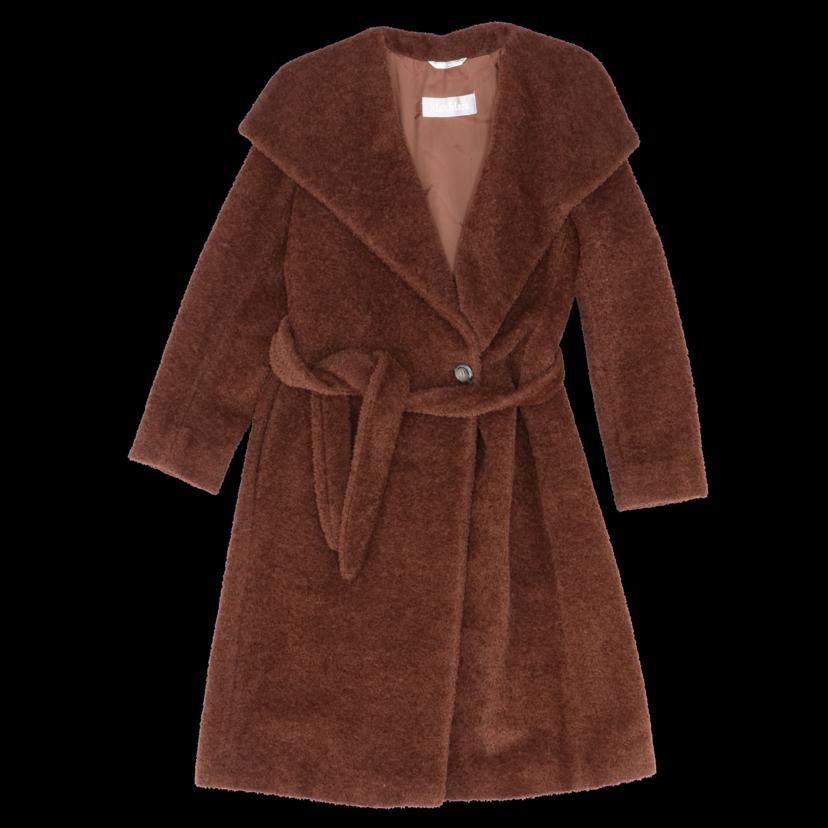 Max Mara/アーカイブ/テディベアロングコート/イタリア製/カーリーボア/レア/入手困難//ABランク/92
