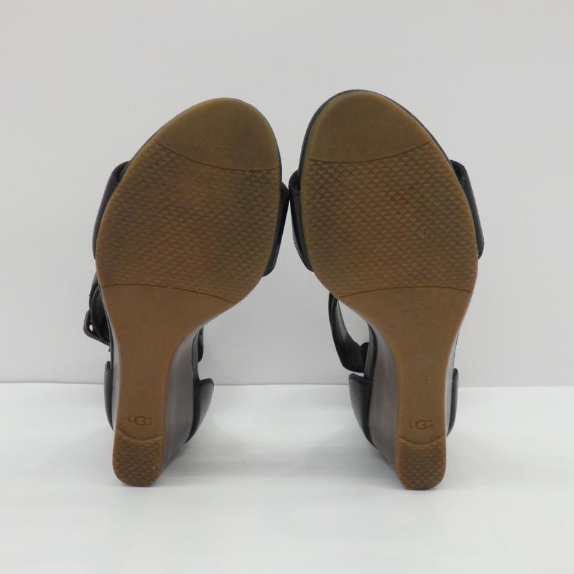 UGG アグ/ウェッジソール　レザーサンダル　W　CHAR/1018581W/BLK//ABランク/77