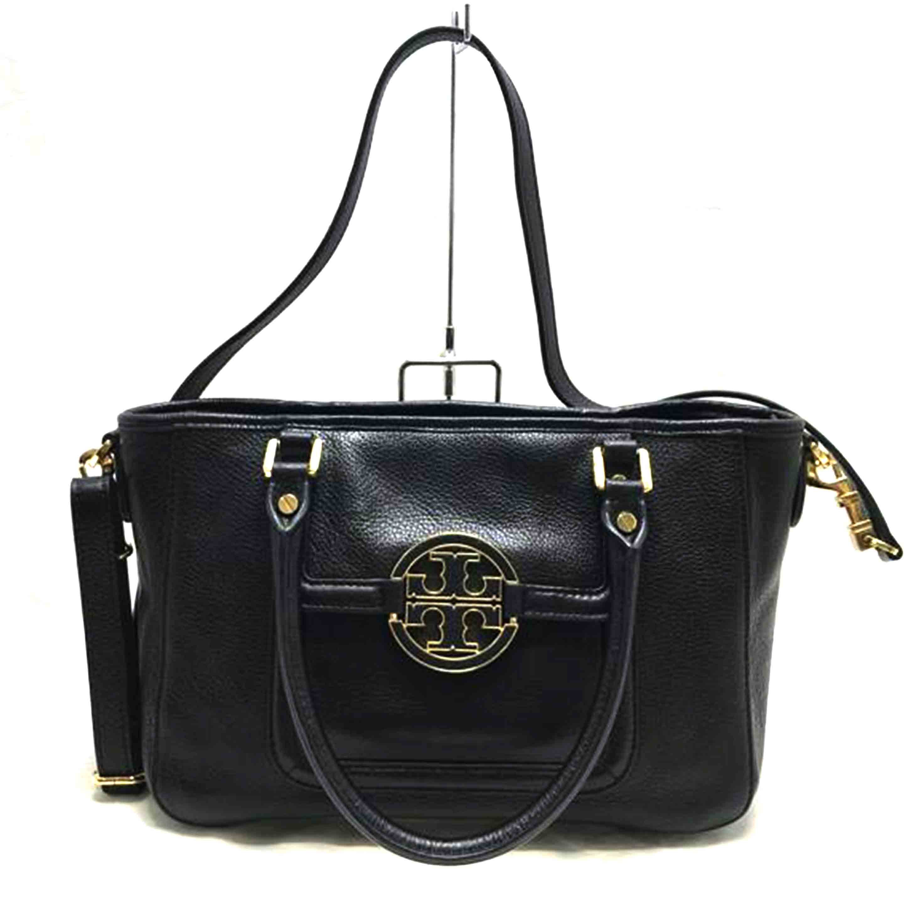 TORY BURCH トリーバーチ/2WAY ハンドバッグアマンダレザーブラック//ABランク/51